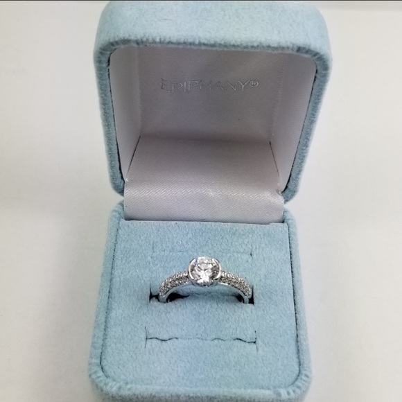 Epiphany semi bezel set engagement ring - Picture 3 of 10